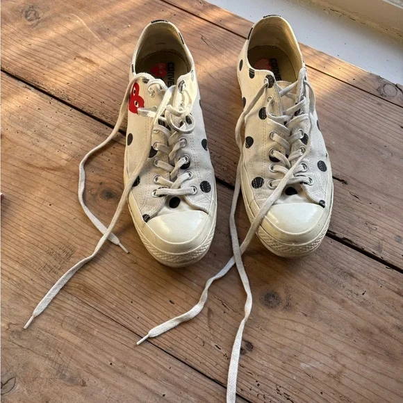 Comme des Garcons PLAY x Converse Sneakers with Black Dots - Picture 12 of 13